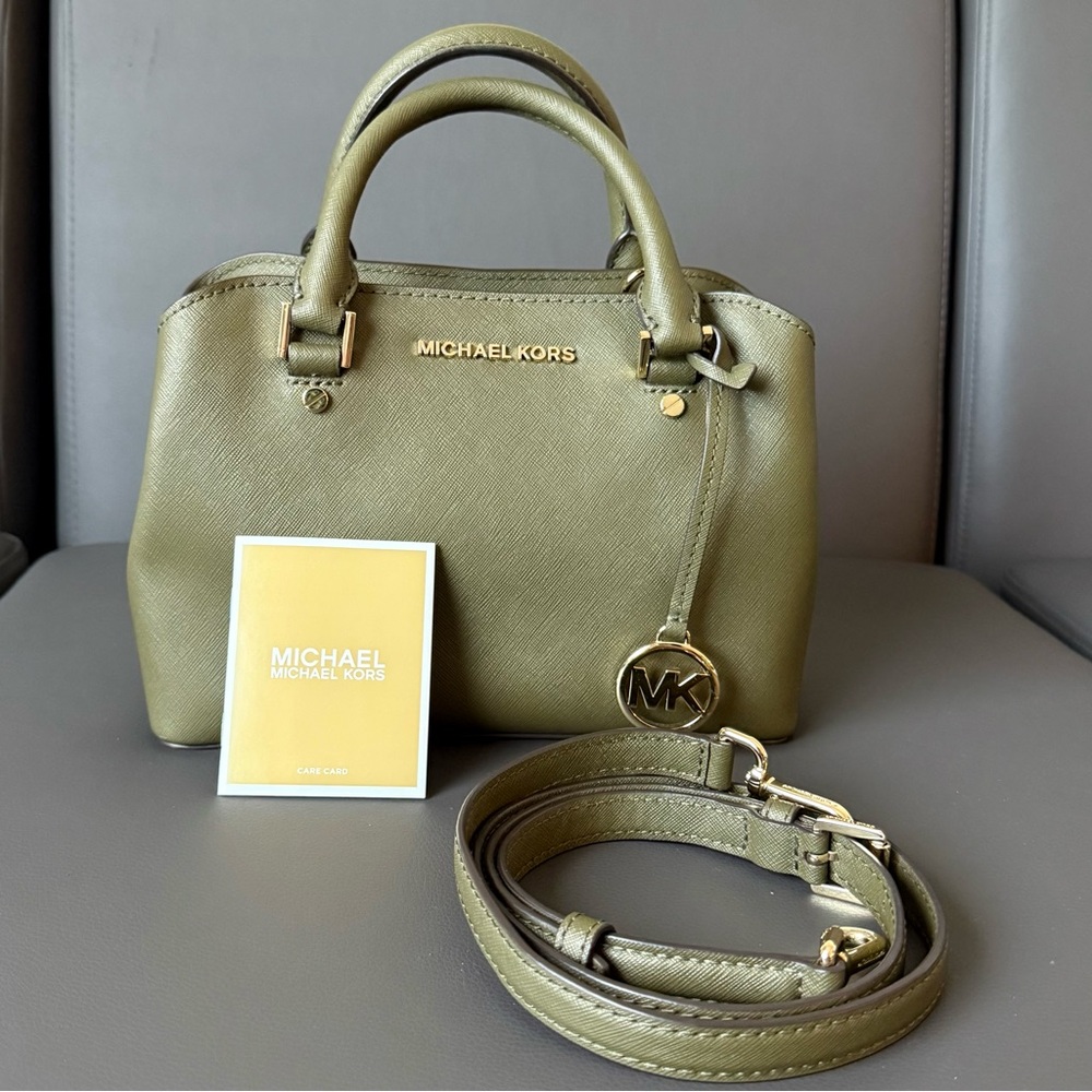 Michael Kors Olive Green Purse